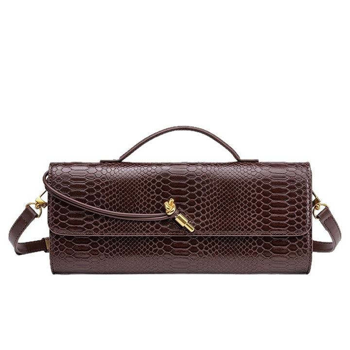 Damen Clutch im eleganten Schlangenleder-Look Nord Taschen