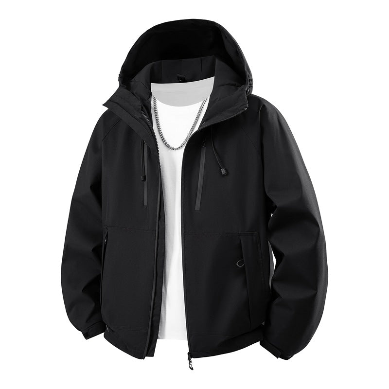 Herren Kapuzen-Softshelljacke mit wasserabweisender Membran, verstellbarer Kapuze & Utility‑Taschen Nord Taschen