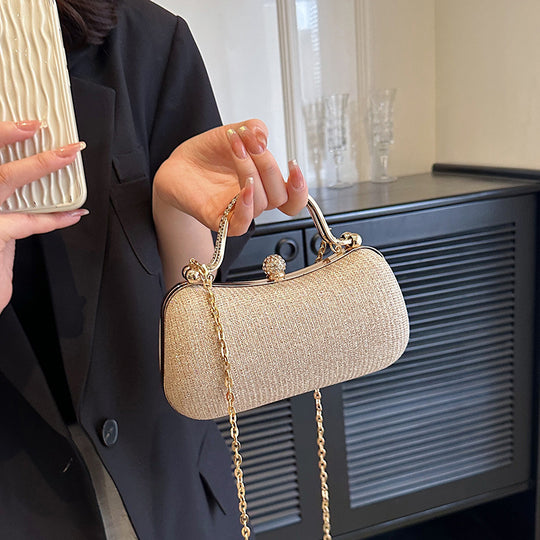 Damen Clutch Tasche mit funkelndem Kettenriemen Nord Taschen