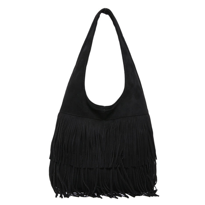 Damen Schultertasche mit Fransen Nord Taschen