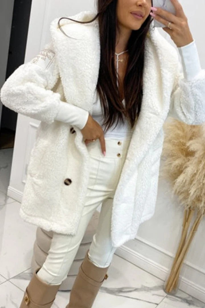 Damen Oversized Teddyjacke