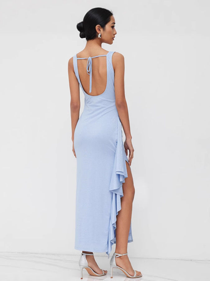 Damen figurbetontes Maxikleid mit elegantem Schnitt und aufregenden Details Nord Taschen