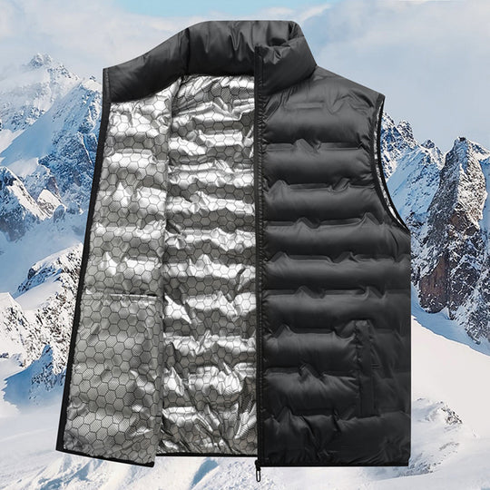 Herren Thermo-Steppweste mit reflektierendem Innenfutter und Stehkragen Nord Taschen
