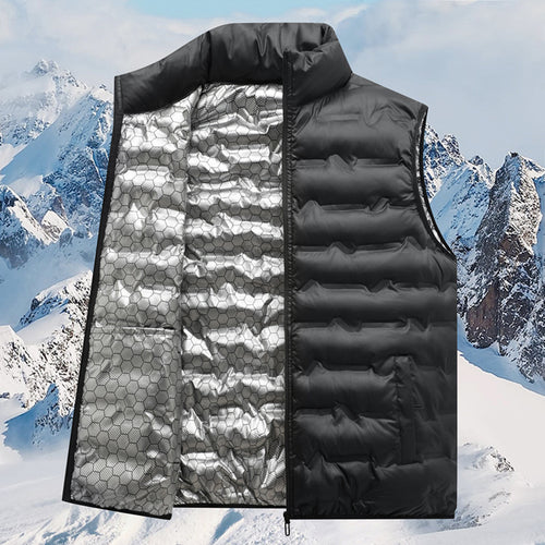 Herren Thermo-Steppweste mit reflektierendem Innenfutter und Stehkragen Nord Taschen
