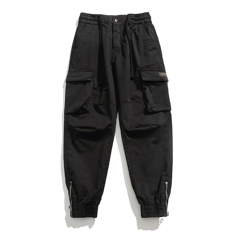 Herren Cargo-Joggerhose mit elastischem Komfortbund, Kniepaneelen und Reißverschluss-Knöcheln Nord Taschen