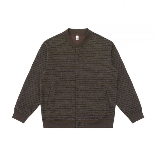 Herren Strukturiertes Strick-Cardigan mit Druckknopfleiste und geripptem Saum Nord Taschen