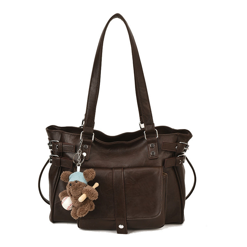 Damen Henkeltasche mit stilvollem Faltendesign und praktischen Reißverschlussfächern Nord Taschen