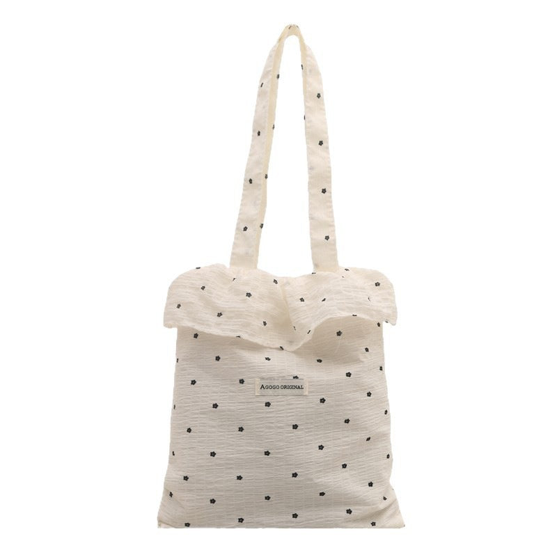Damen Stofftasche mit Rüschendetail Nord Taschen