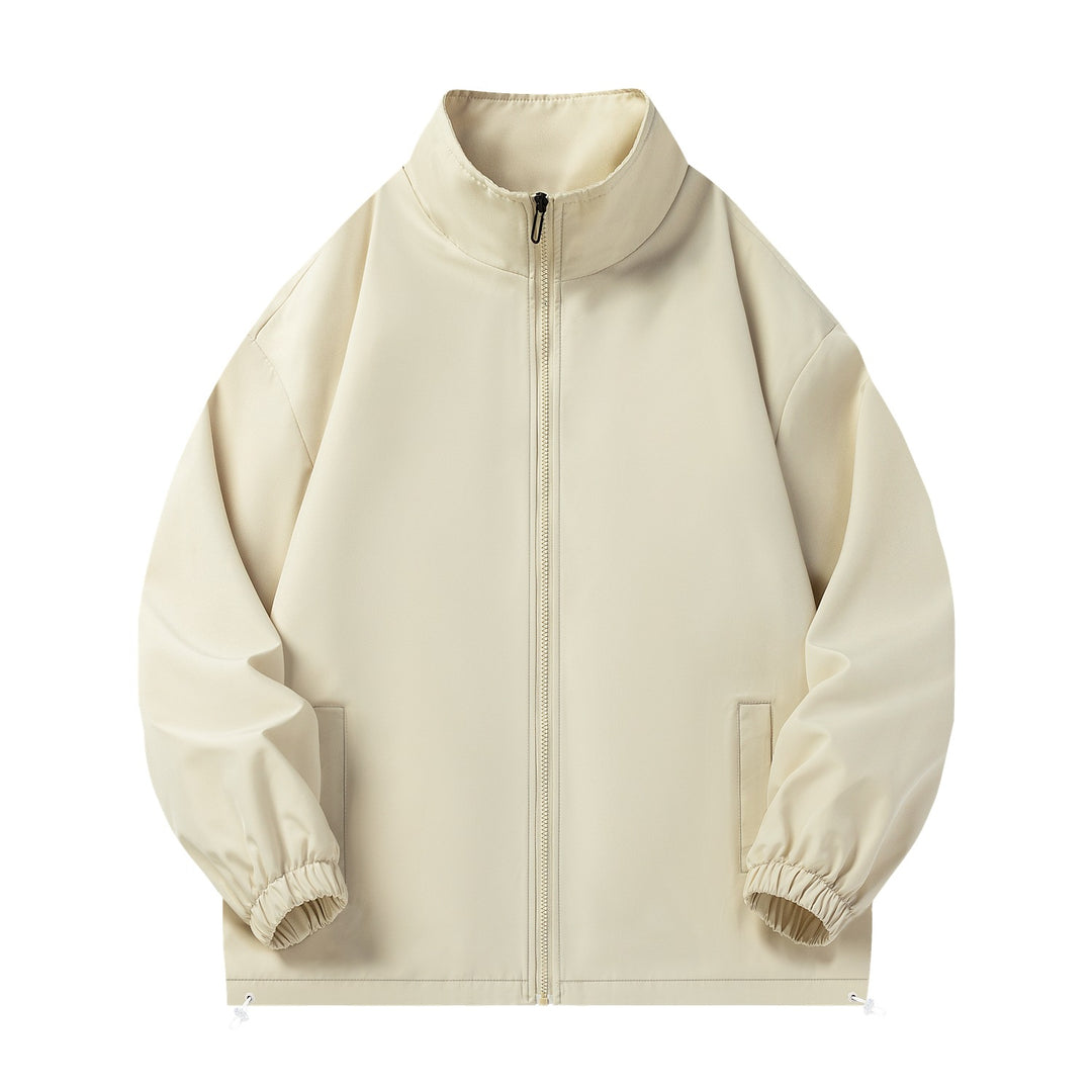 Unisex Leichte Windjacke mit hochabschließendem Stehkragen, Elastikbündchen & verstellbarem Kordelzugsaum Nord Taschen