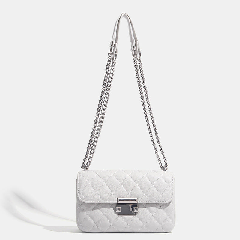 Damen Umhängetasche mit eleganter Steppoptik und luxuriösem Kettenverschluss Nord Taschen