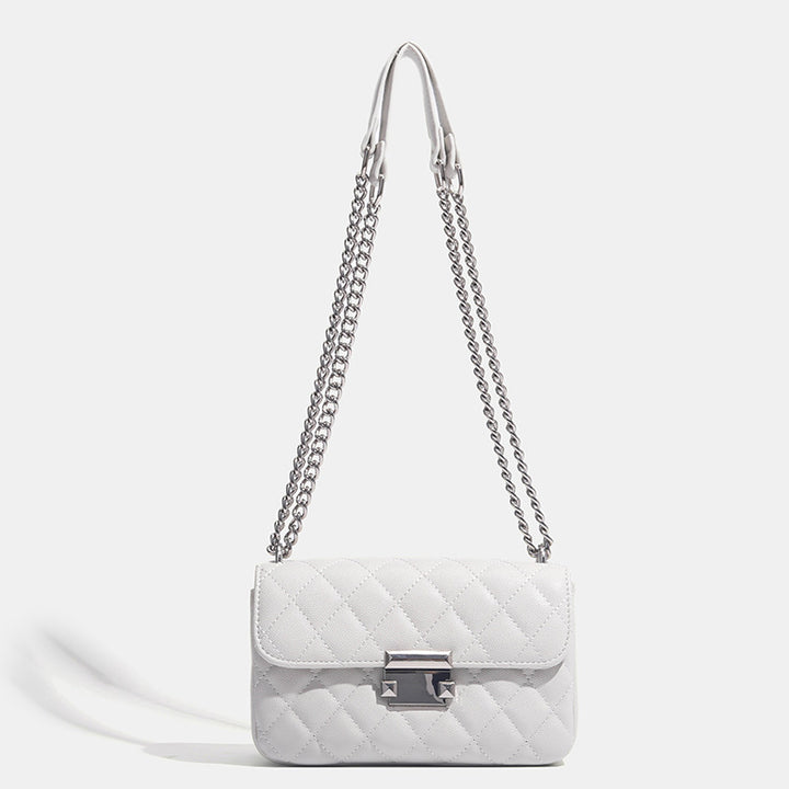 Damen Umhängetasche mit eleganter Steppoptik und luxuriösem Kettenverschluss Nord Taschen