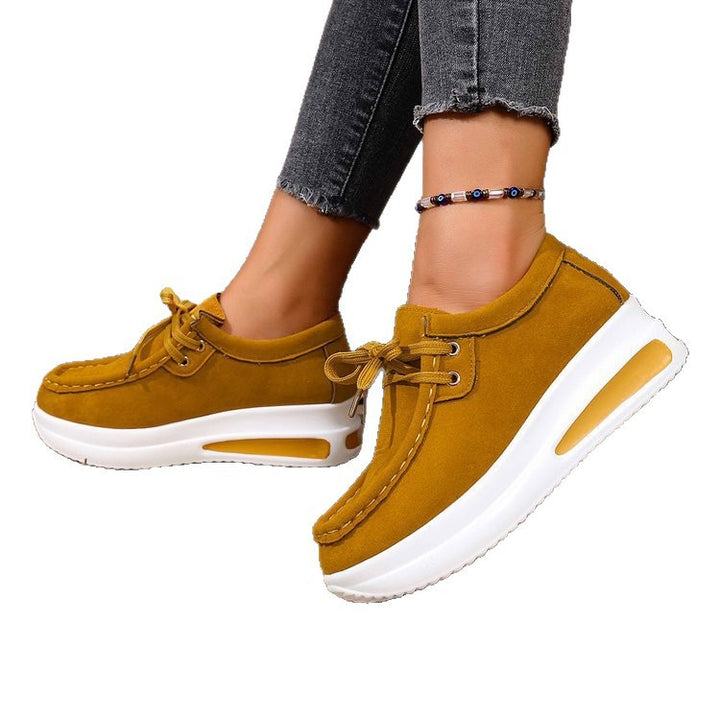 Damen nan Keil-Sneaker im Mokassin-Stil mit dämpfender Luftkissen-Plateausohle Nord Taschen