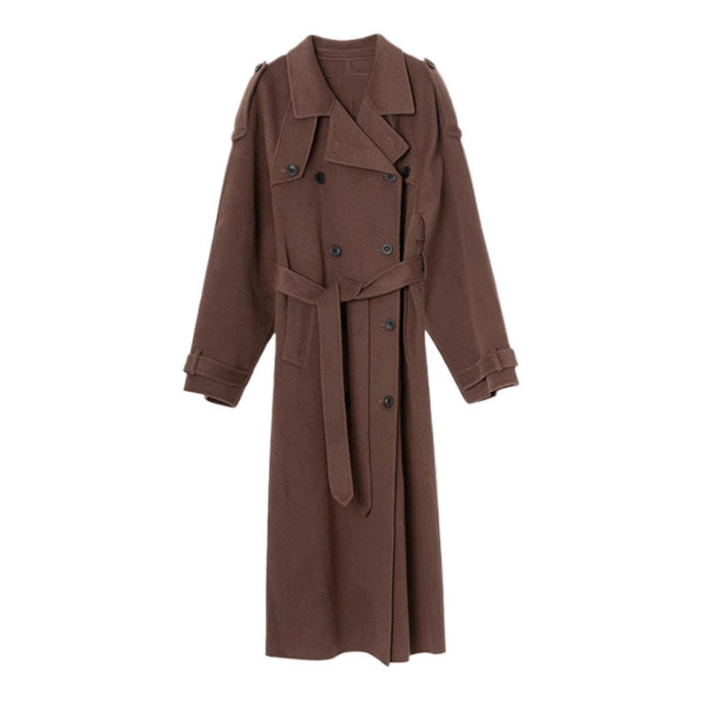 Damen oversized Wollmantel Nord Taschen