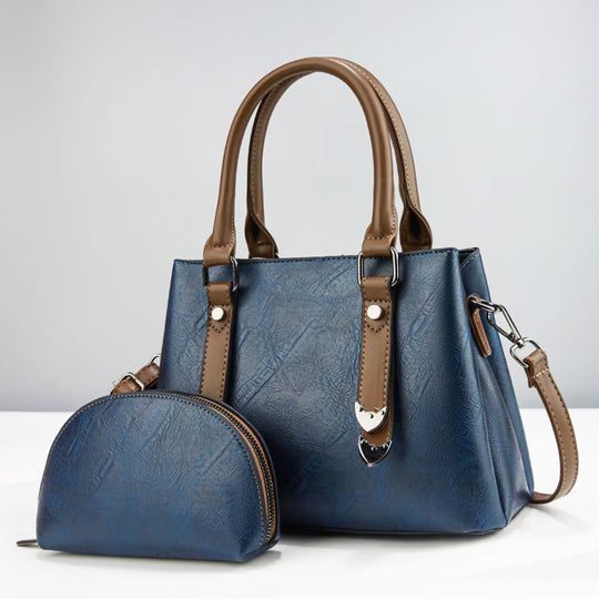 Damen Handtasche mit abnehmbarem Schulterriemen und praktischer Kosmetiktasche Nord Taschen