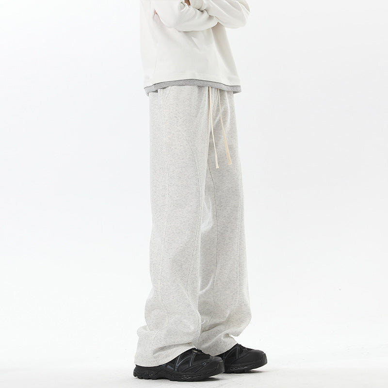 Herren Oversize‑Sweathose im Baggy‑Cut mit Tunnelzug und dekorativen Nähten Nord Taschen