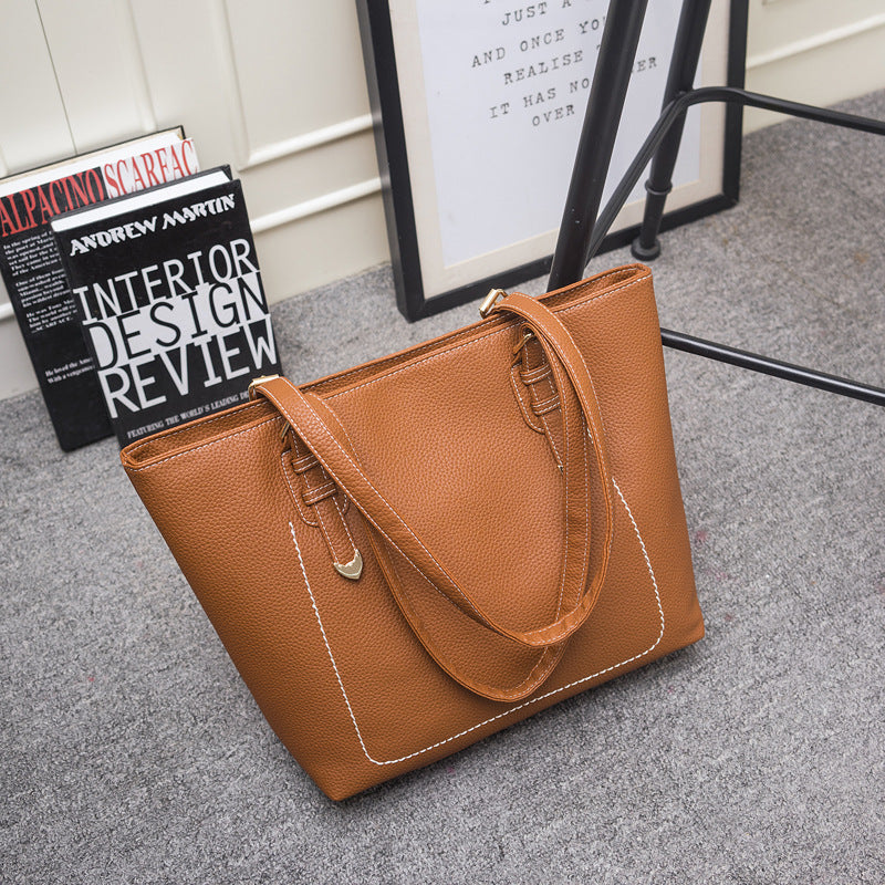 Damen elegante Tragetasche mit strukturiertem Kunstleder und modischem Stil Nord Taschen