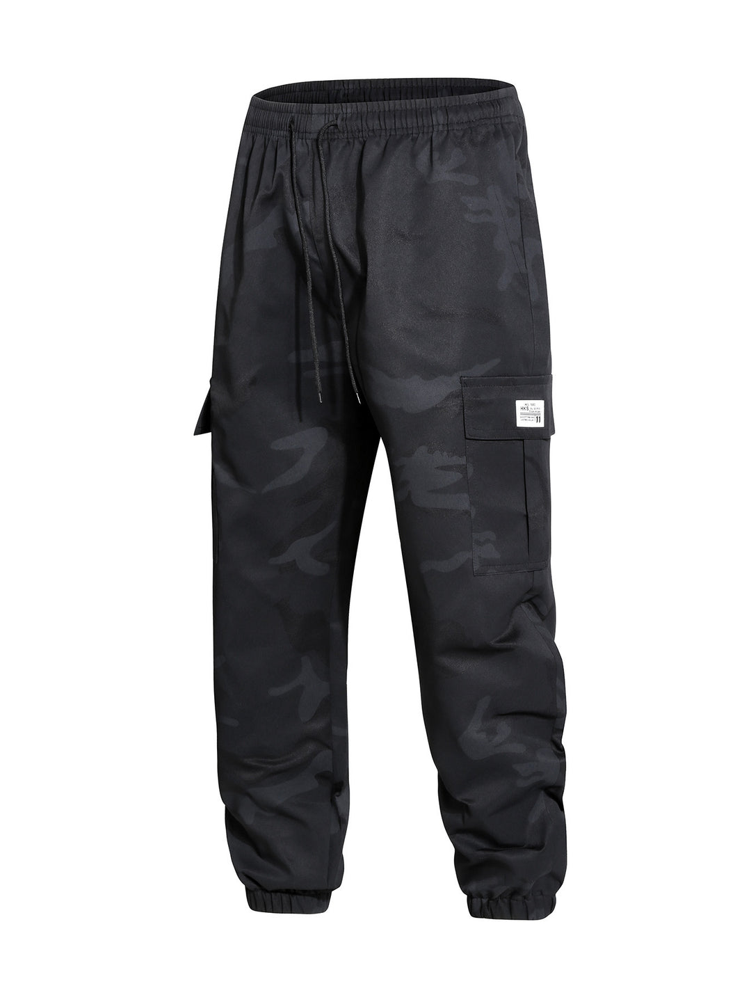 Herren Cargohose im Joggerstil mit Camouflage, Tunnelzugbund & elastischen Knöchelbündchen Nord Taschen