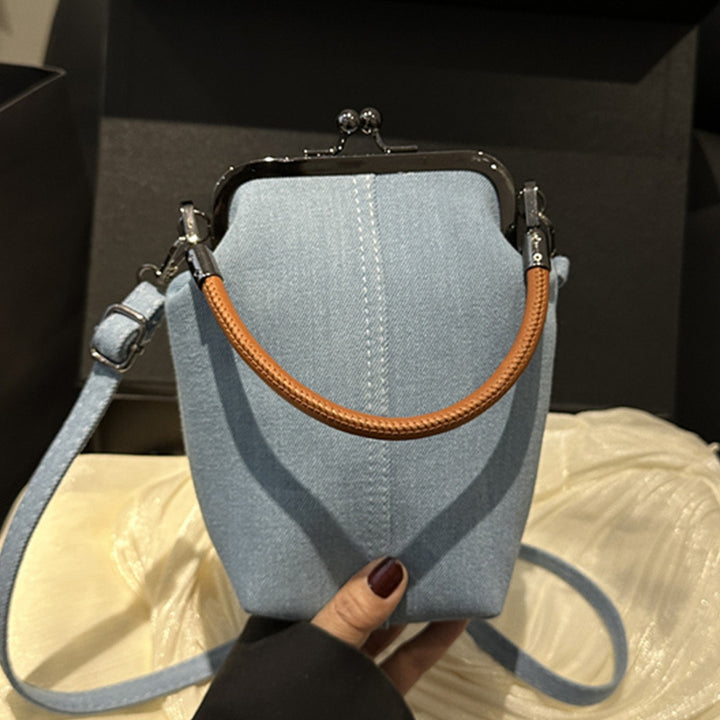 Damen Designer Handtasche im minimalistischen Denim-Stil Nord Taschen