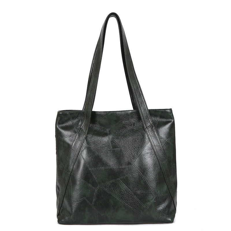 Damen elegante Einkaufstasche aus PU-Leder mit strukturiertem Design Nord Taschen