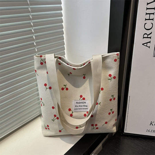 Damen Tragetasche mit fruchtigem Kirschmotiv Nord Taschen