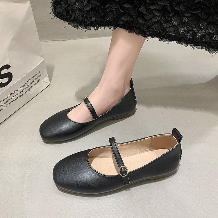 Damen Ballerinas mit elegantem Riemchen und bequemem Fußbett