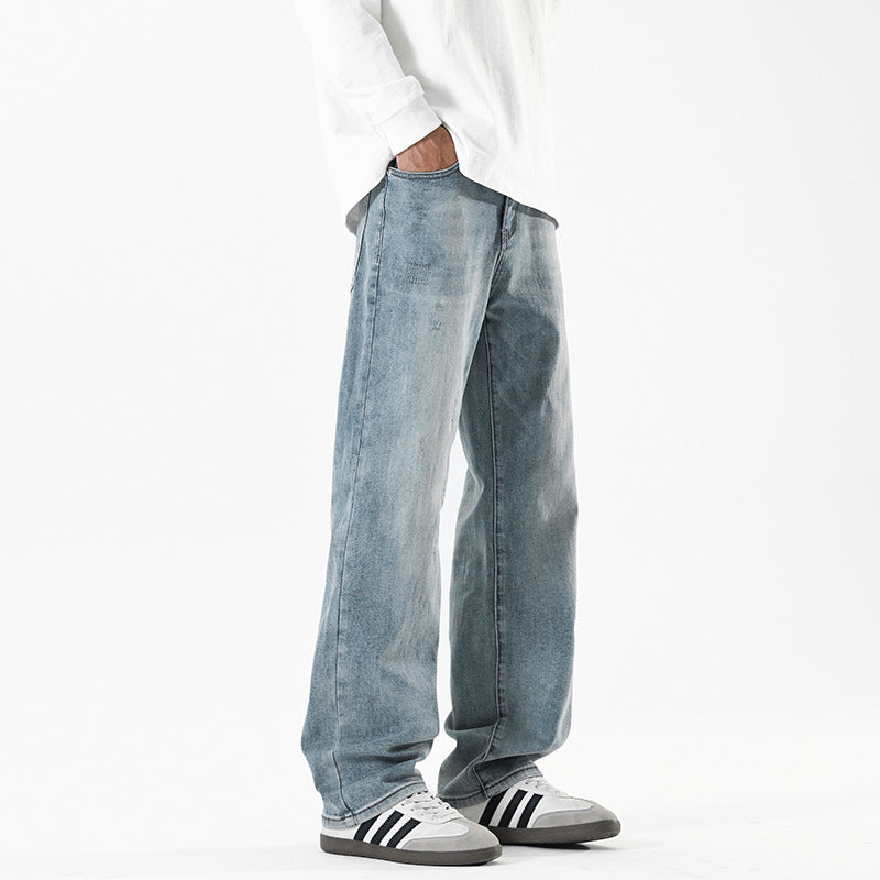 Herren Baggy-Jeans im Wide‑Leg Relaxed-Fit mit Vintage-Waschung Nord Taschen