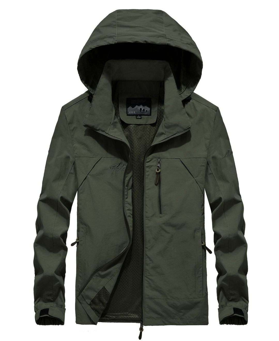 Herren leichte atmungsaktive Softshell-Trekkingjacke mit Kapuze und Mesh-Futter Nord Taschen