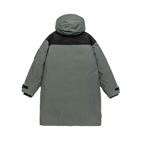 Herren Langer Thermo-Parka mit Kapuze und Verstärkten Schultern Nord Taschen