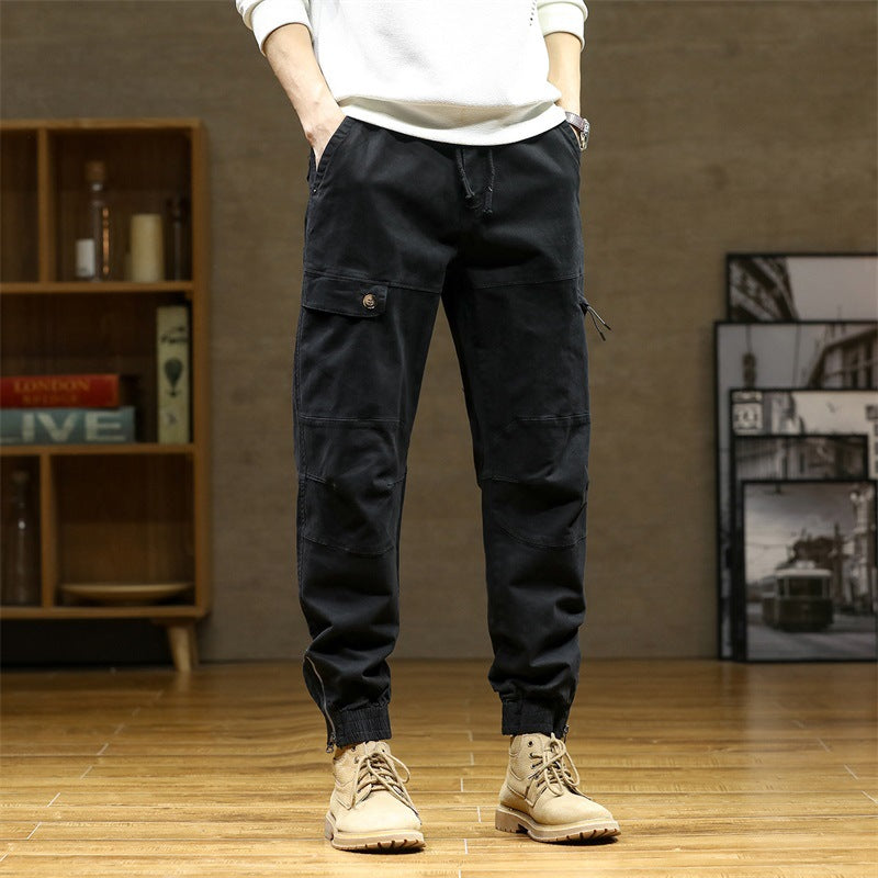 Herren Cargo-Joggerhose im Utility‑Stil mit ergonomischen Kniepaneelen und Reißverschluss‑Knöchel Nord Taschen