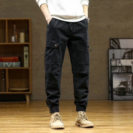 Herren Cargo-Joggerhose im Utility‑Stil mit ergonomischen Kniepaneelen und Reißverschluss‑Knöchel Nord Taschen