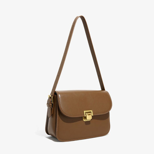 Damen elegante Umhängetasche aus hochwertigem Kunstleder mit stilvollem Verschluss Nord Taschen