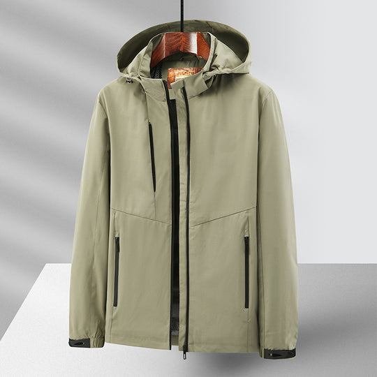 Herren Wetterfeste Outdoorjacke mit praktischer Kapuze Nord Taschen