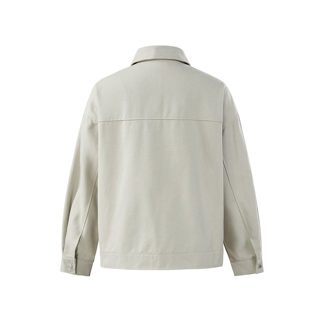 Herren Oversize Canvas-Jacke mit markanten Metallhakenverschlüssen Nord Taschen