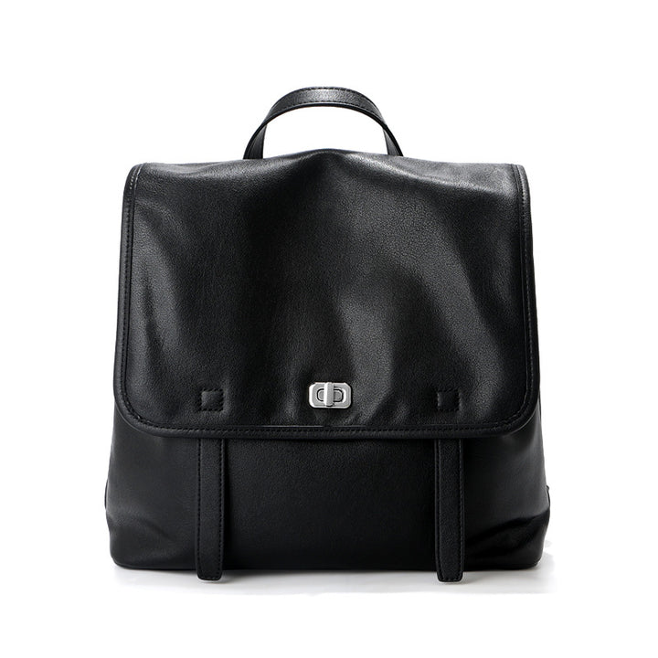 Damen Rucksack aus hochwertigem Leder mit praktischem Klappenverschluss Nord Taschen
