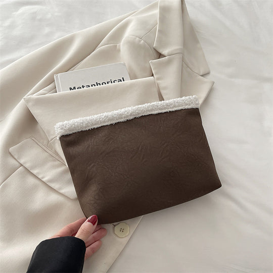 Damen stilvolle Clutch-Tasche aus strukturiertem Material Nord Taschen