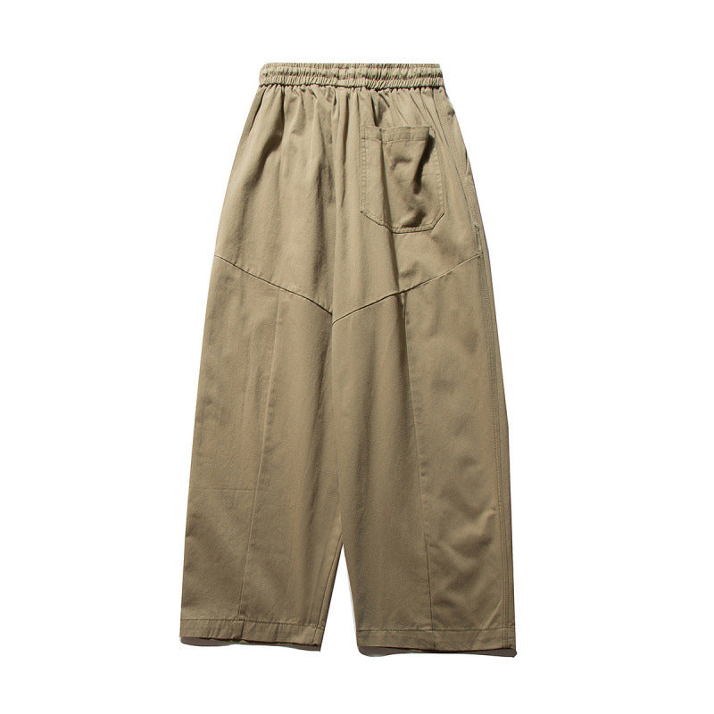 Unisex Weite Culotte-Hose mit elastischem Bund und Kordelzug Nord Taschen