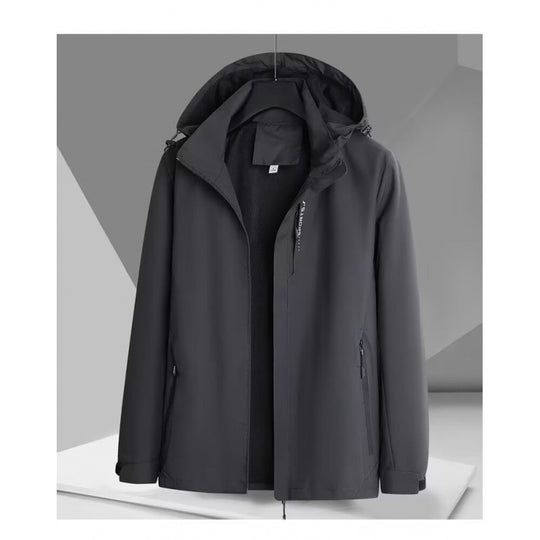 Herren Wind- und Wasserabweisende Softshelljacke mit Kapuze, atmungsaktiver Membran und verdecktem Reißverschluss Nord Taschen