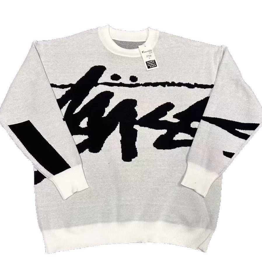 Herren Modischer Grobstrickpullover mit grafischem Design Nord Taschen