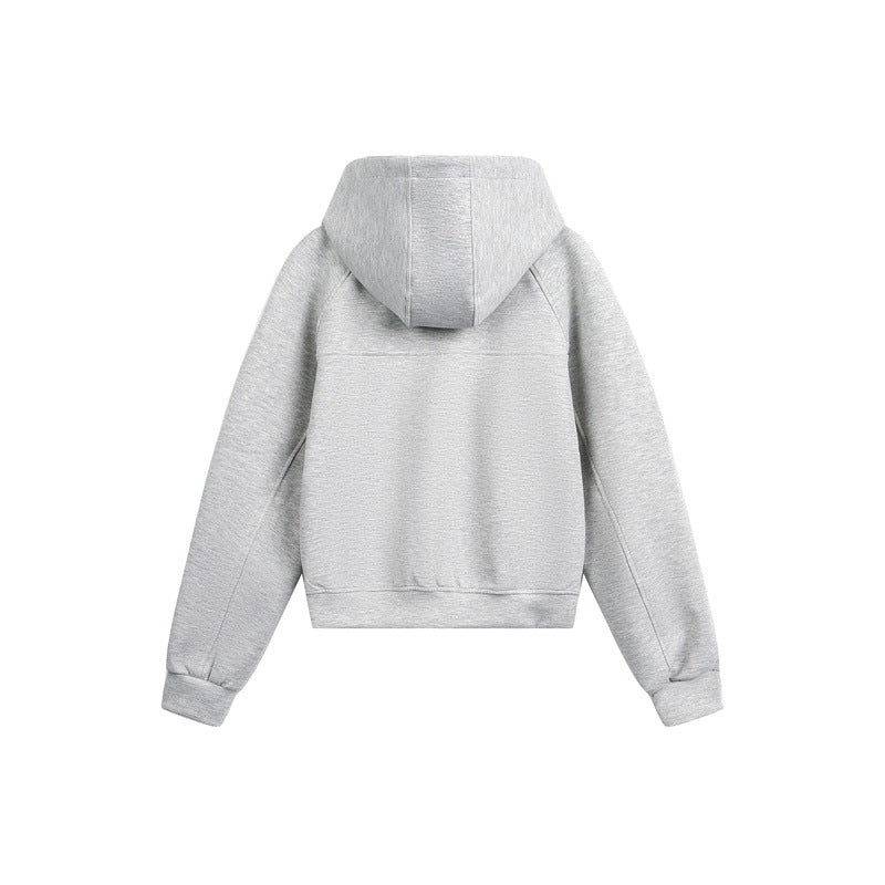 Unisex Kapuzen-Sweatjacke mit Zwei-Wege-Reißverschluss und Boxy-Schnitt Nord Taschen