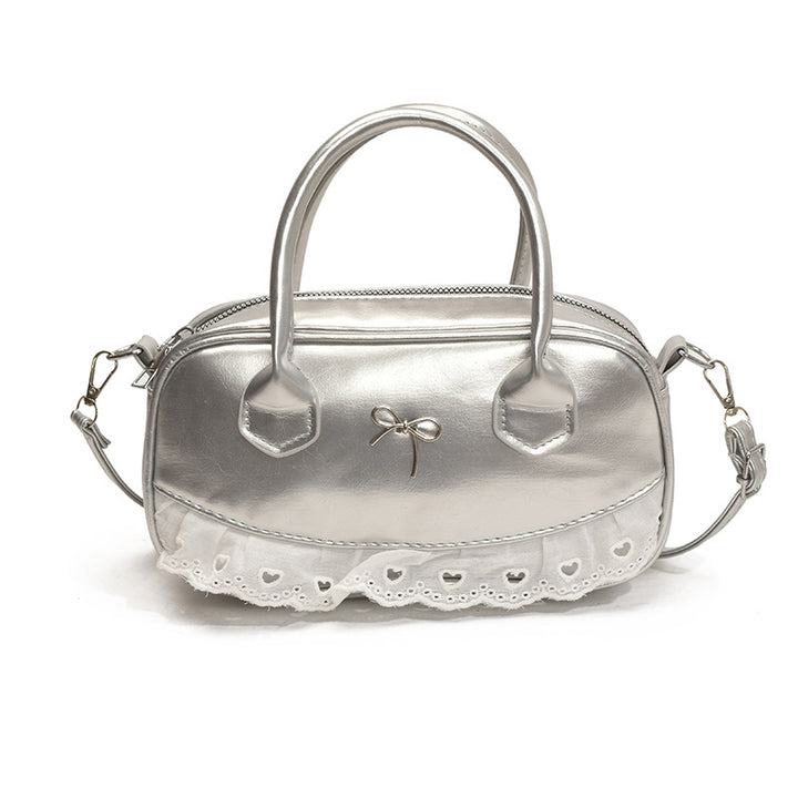 Damen Handtasche mit verspieltem Rüschendetail Nord Taschen
