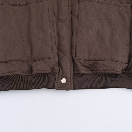 Damen Oversized Steppblouson mit Raglanärmeln und aufgesetzten Taschen Nord Taschen