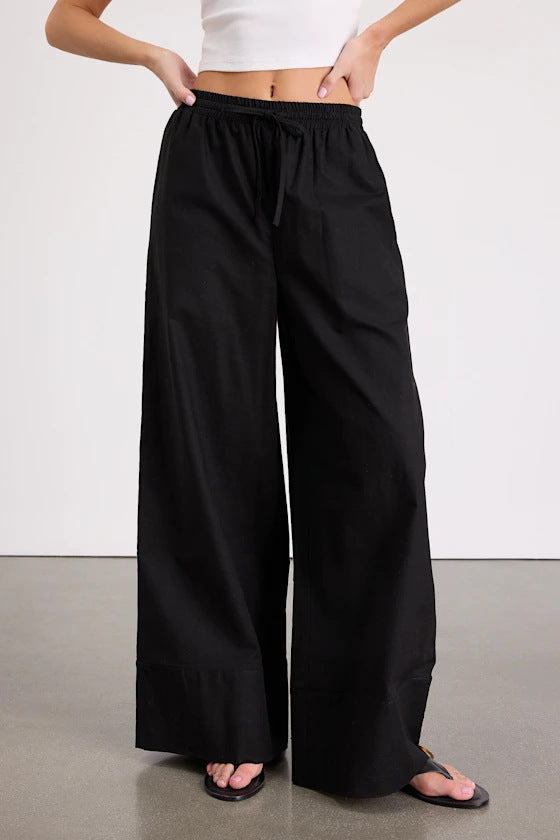 Damen Luftige und bequeme Leinenhose Nord Taschen