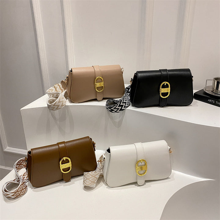 Damen Umhängetasche aus strukturiertem Kunstleder mit elegantem Verschluss Nord Taschen