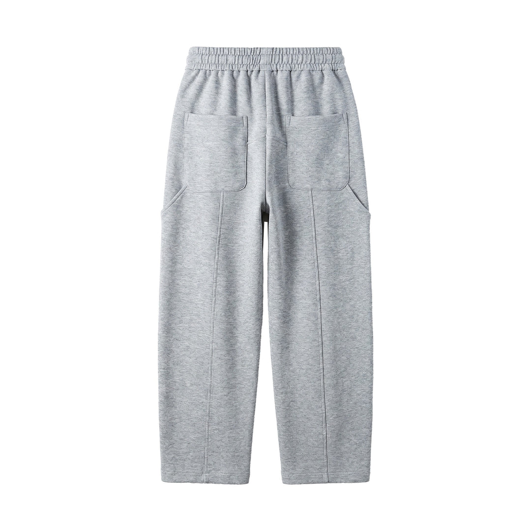 Damen Kurzgeschnittene Sweathose mit elastischem Bund und Ziernähten Nord Taschen