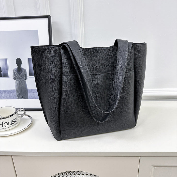 Damen elegante Tragetasche mit strukturiertem Kunstleder Nord Taschen