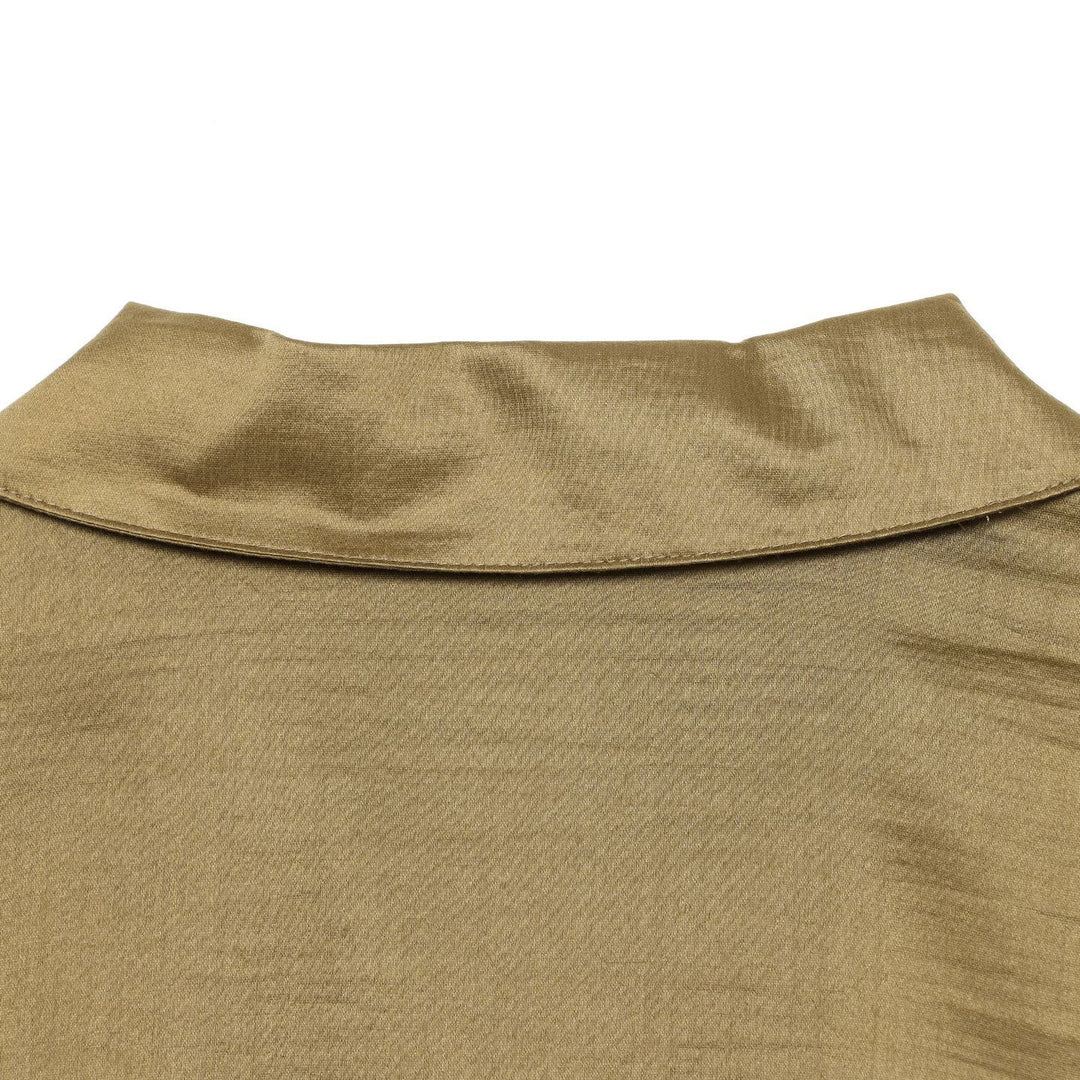 Damen Oversize-Satinbluse mit Hemdkragen, verdeckter Knopfleiste und Manschetten Nord Taschen