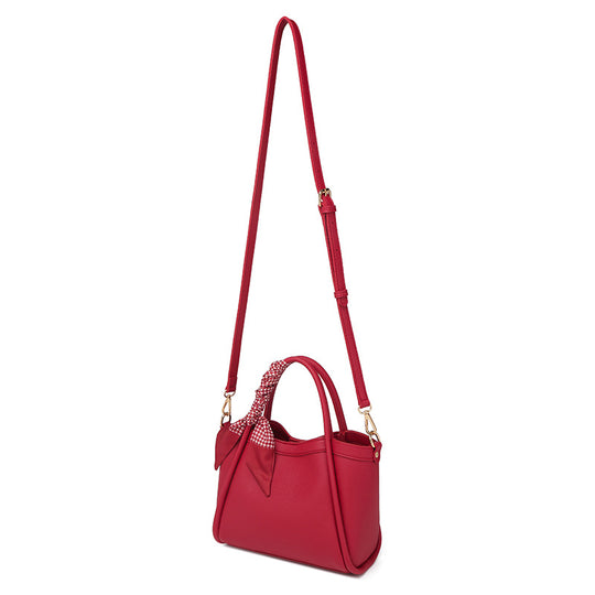 Damen Handtasche mit modischem Schal-Detail und verstellbarem Schulterriemen Nord Taschen
