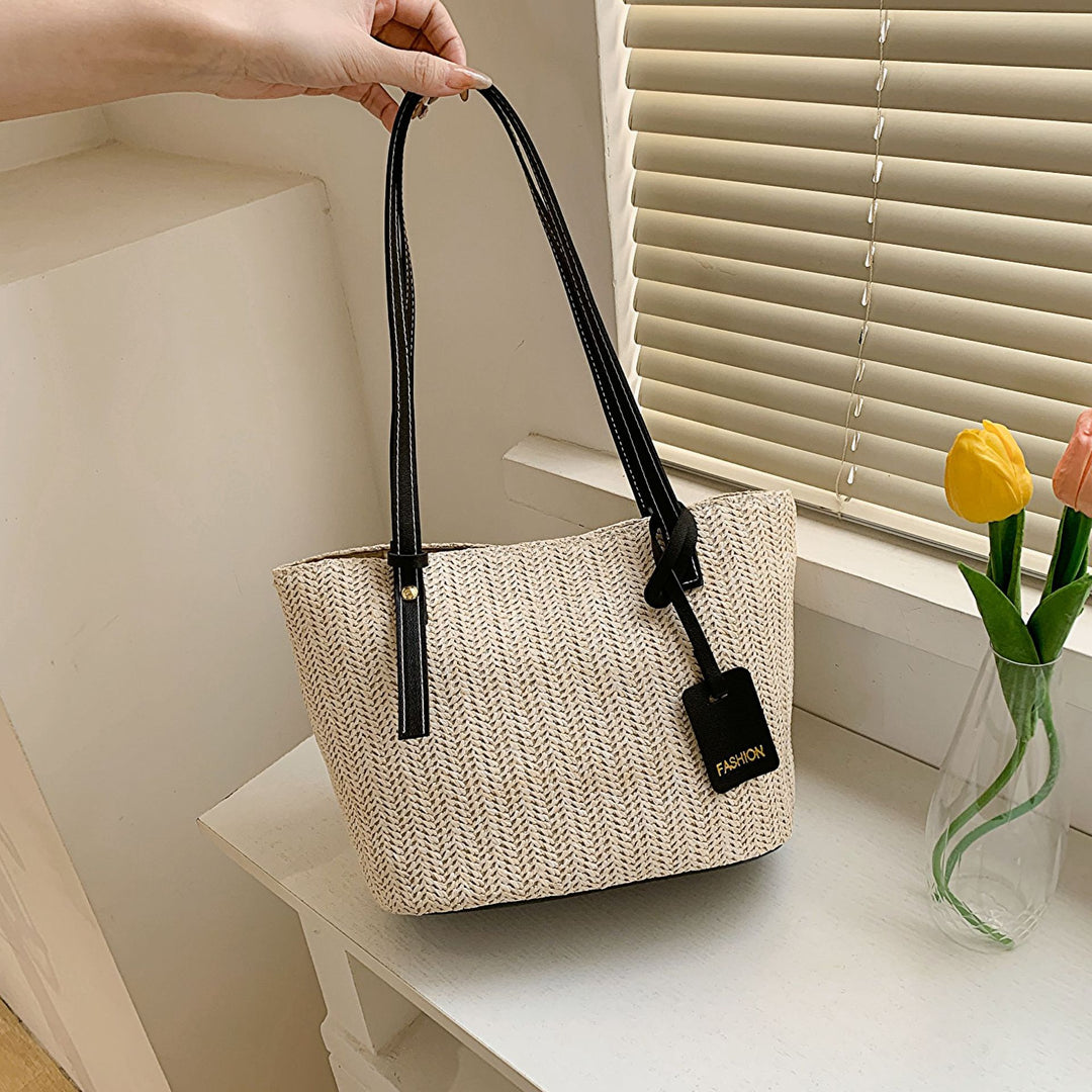 Damen elegance Handtasche aus geflochtenem Material Nord Taschen