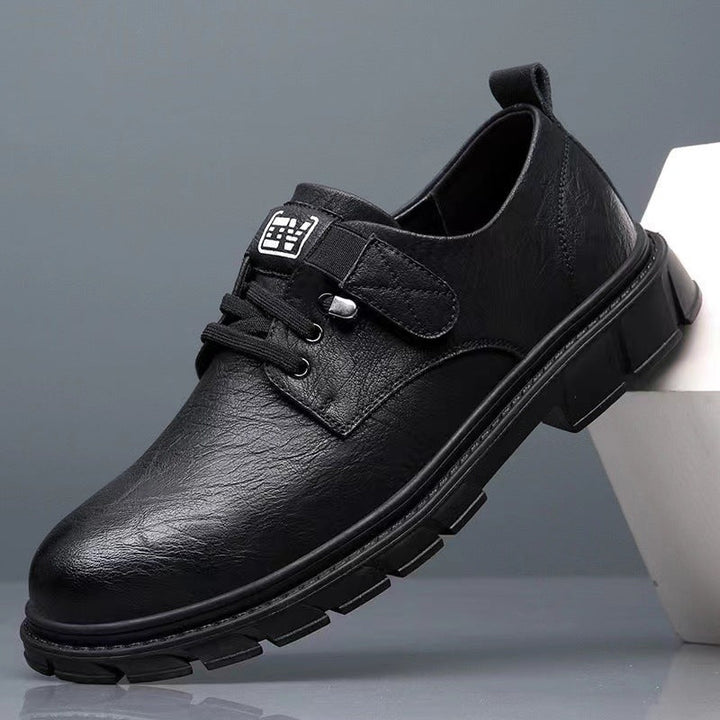 Herren bequeme Leder Schnürschuhe