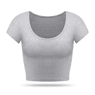 Damen Taillierte Rippstruktur MischgewNord Taschene Cropped-Top